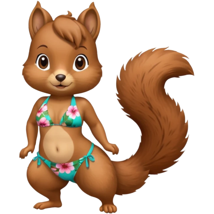 Squirrel 🐿️ with bikini 👙 emoji