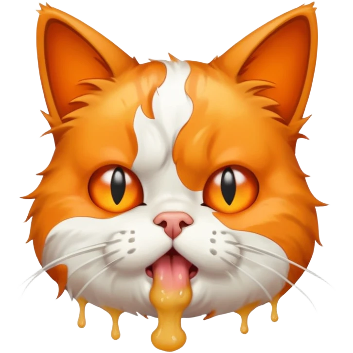 cat puking emoji