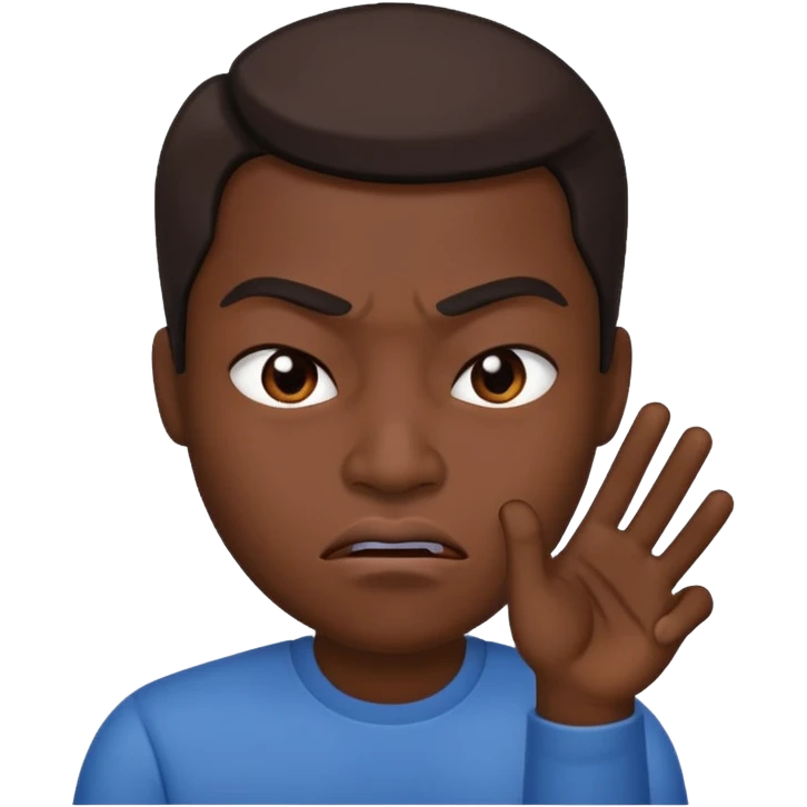 😡🤝🏿👄 emoji
