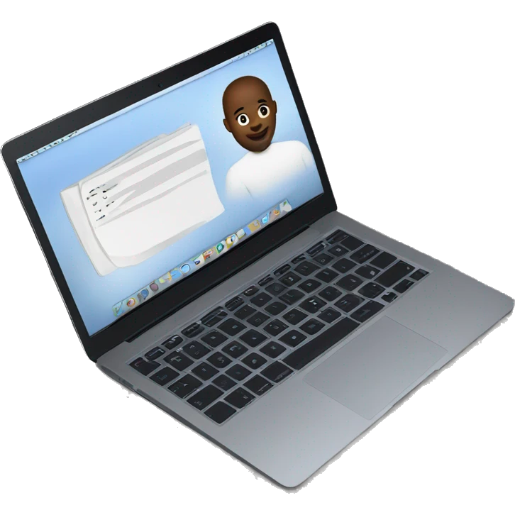 black macbook emoji