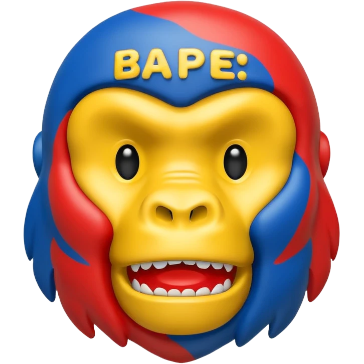 Сделай логотип Bape emoji