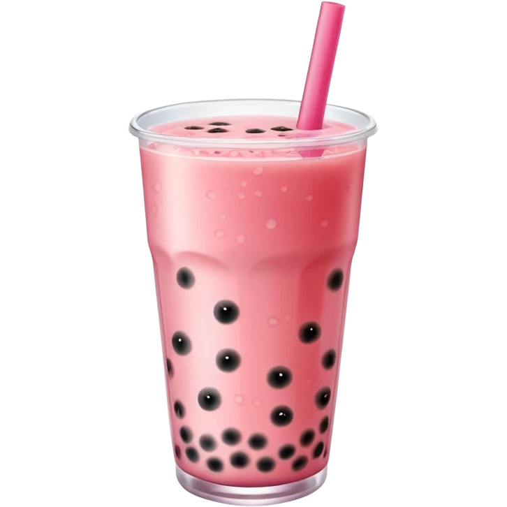 bubble tea made with watermelon juice emoji