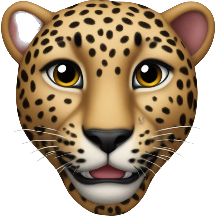Leopard heart  emoji