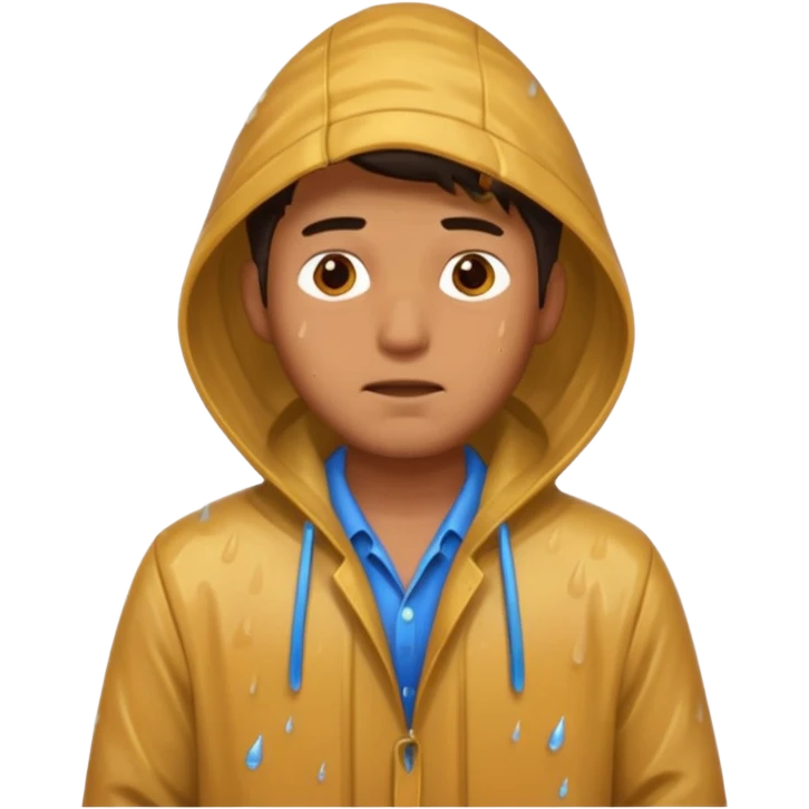 man caught in the rain emoji