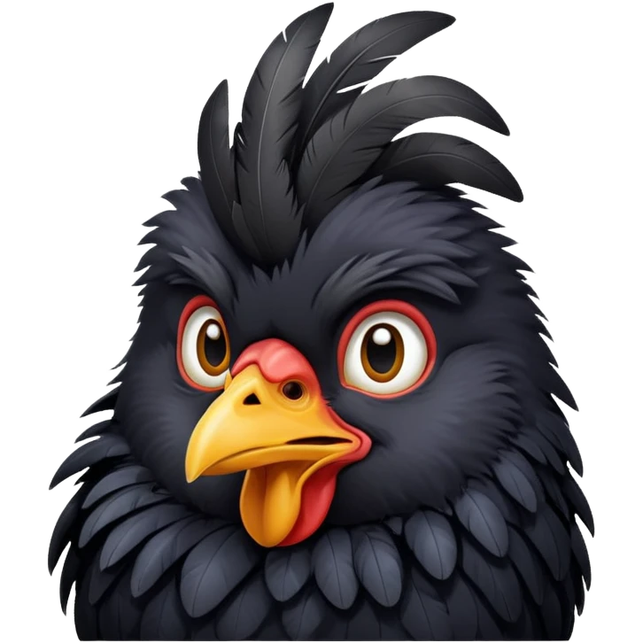 Pollito negro  emoji