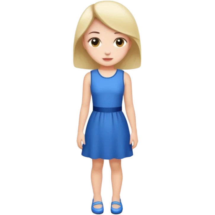A girl is very short dress and she is realistic to emoji