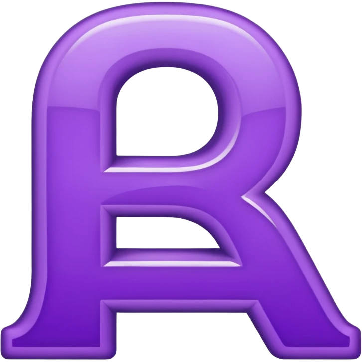 purple capital letter A alphabet emoji
