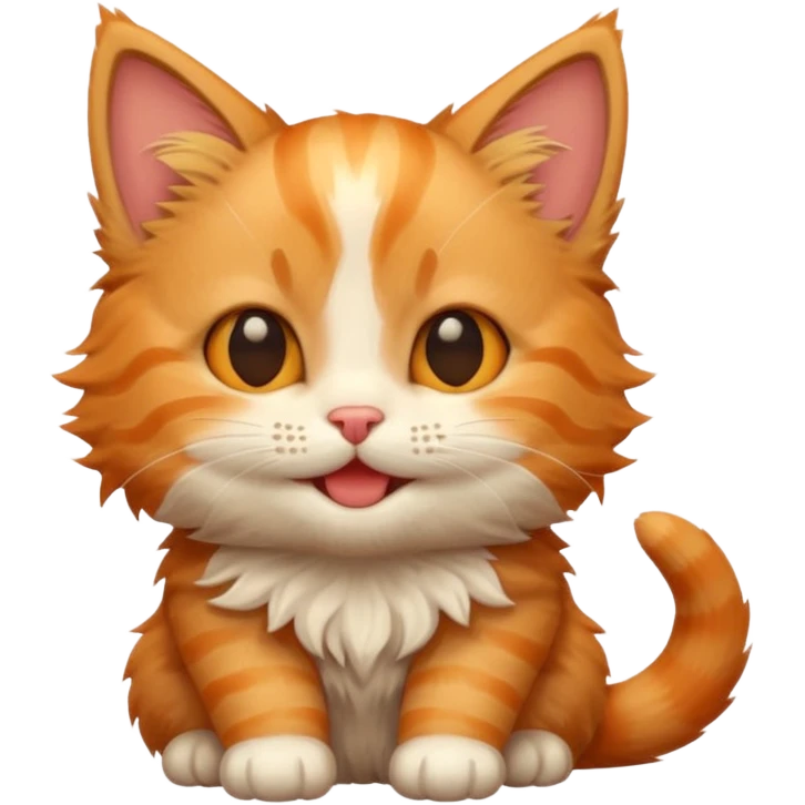 Kitten giggle emoji