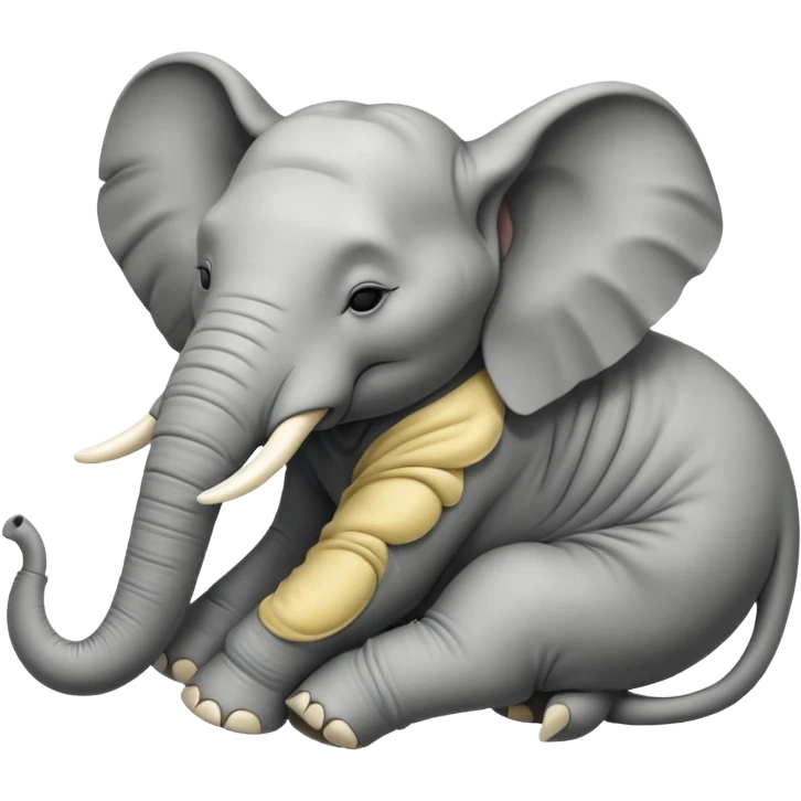 gajah tidur emoji