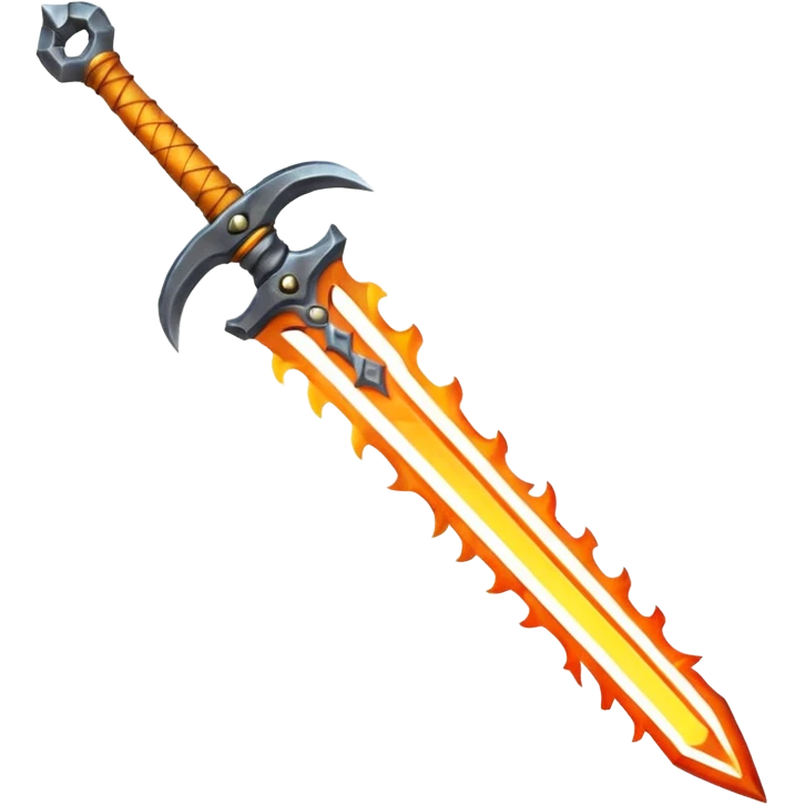Flame sword emoji