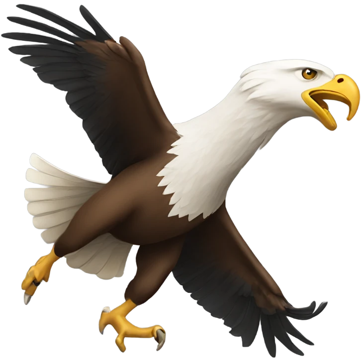 An eagle going after a ram emoji