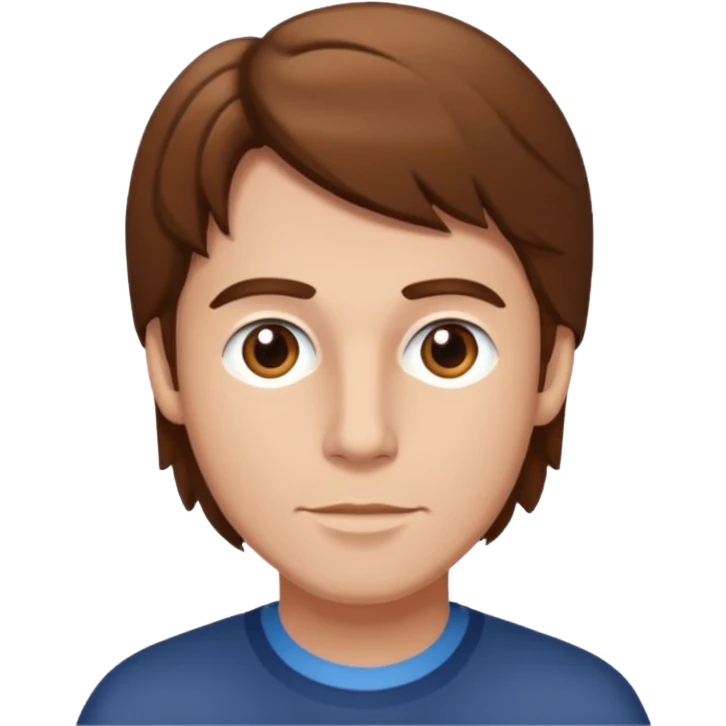 Bill Sage with brown hair emoji