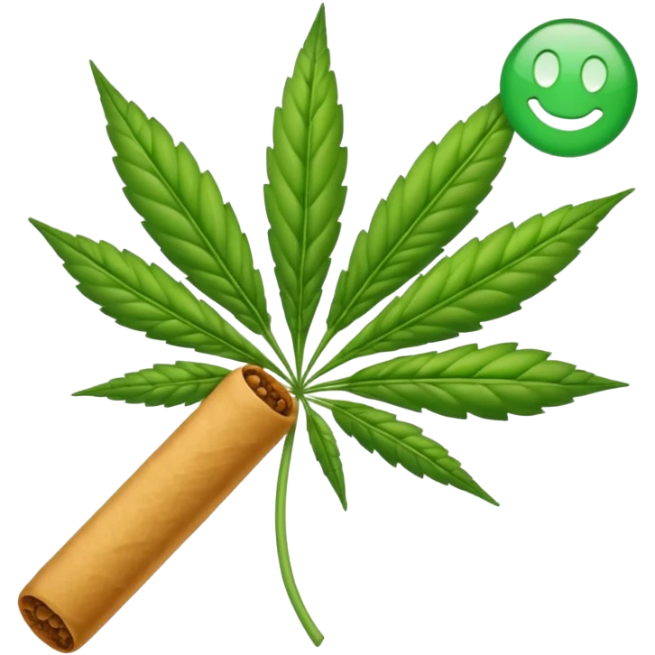 iphone emoji style joint weed emoji