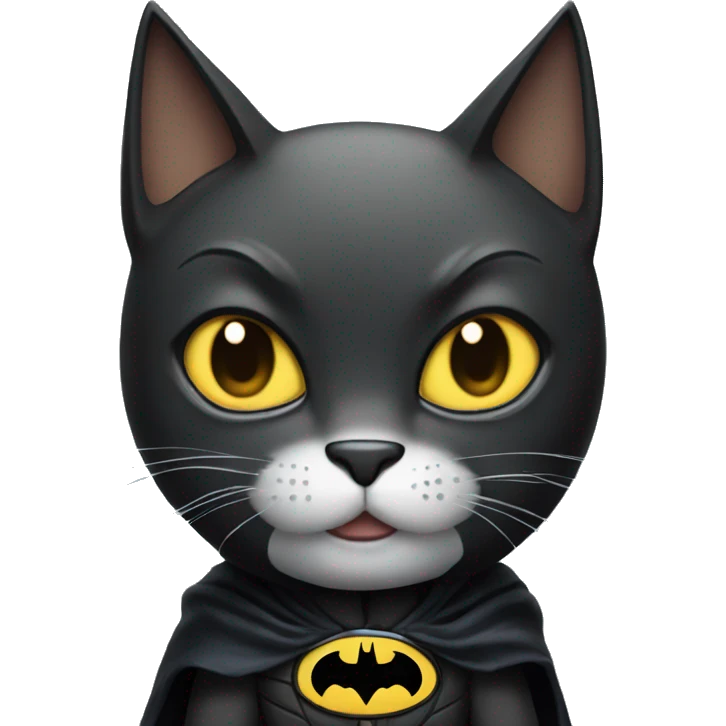 Batman as a cat emoji