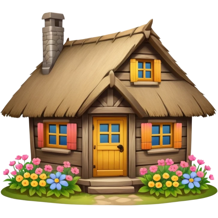 Wooden Cottage emoji