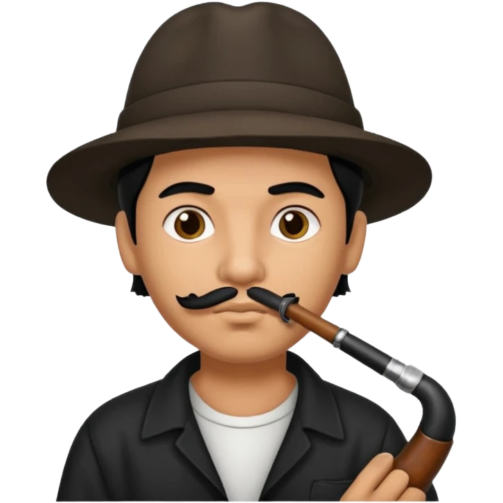 Cholo with a pipe emoji