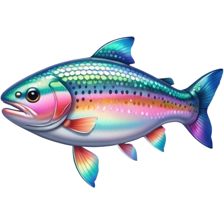 Rainbow trout fish emoji