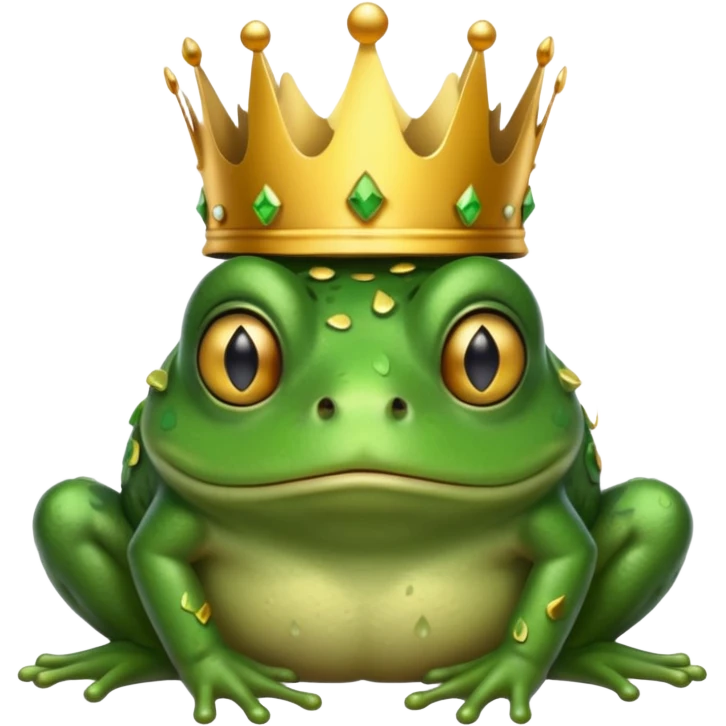 Defeated king frog emoji