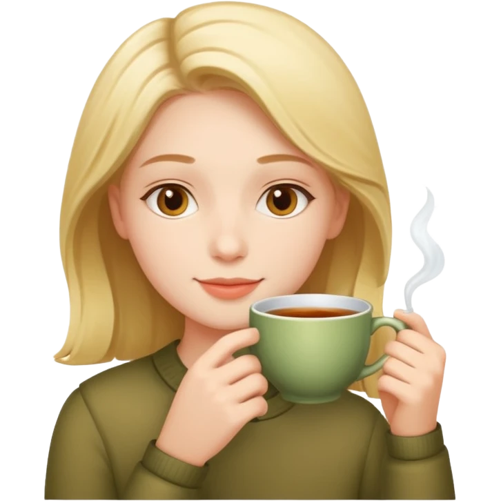 Tea drinking emoji