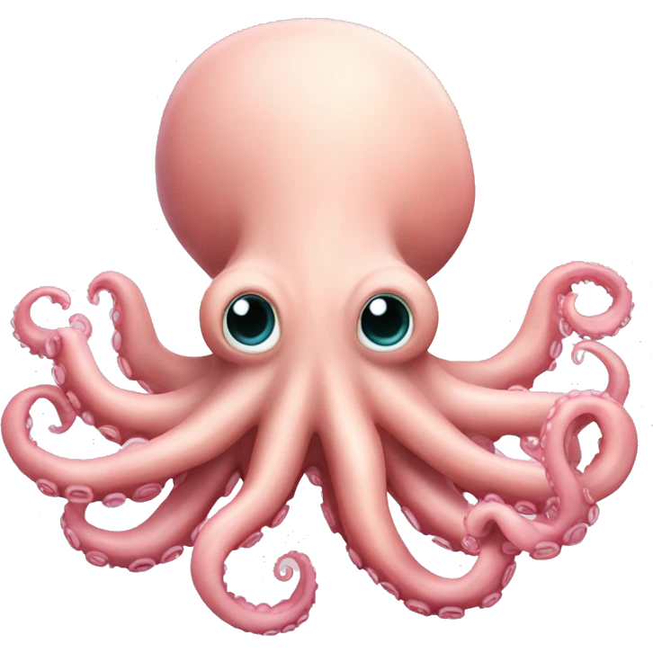 Light pink flapjack octopus  emoji