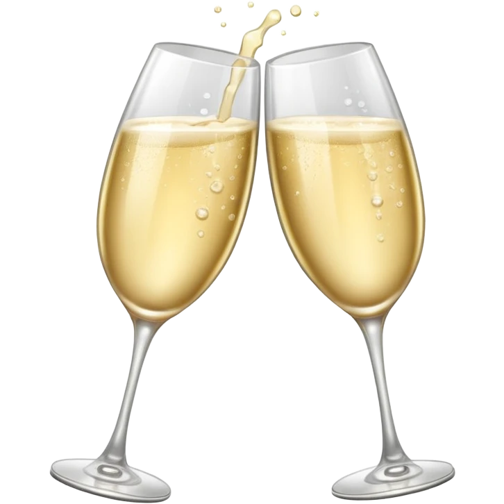 two clinking champagne glasses emoji