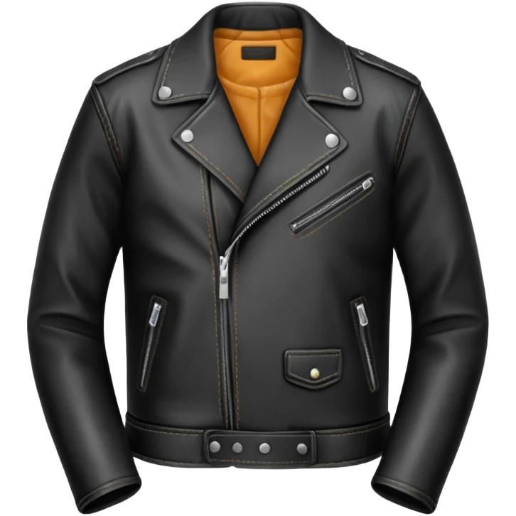 leather black  jacket emoji