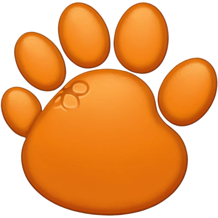a very light pale pastel orange #ffbe8c pawprint emoji