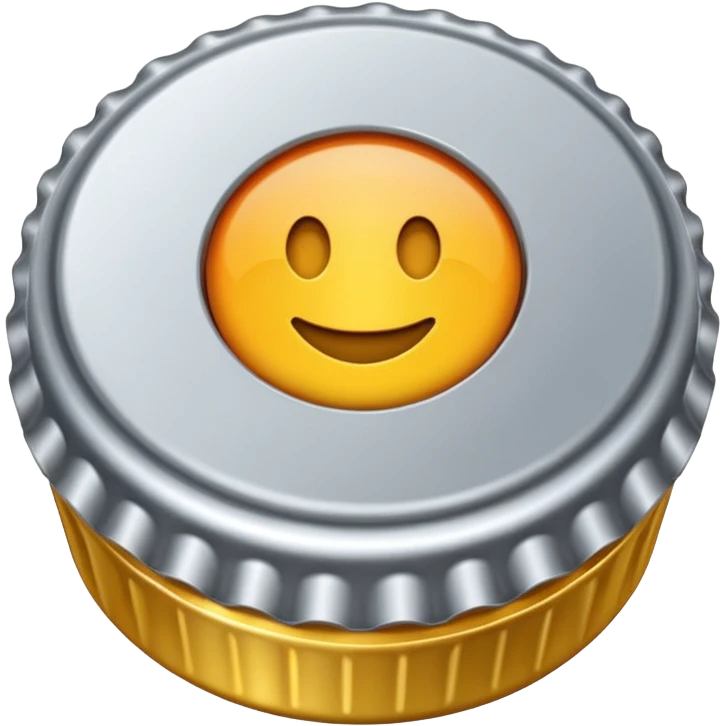 Bottle cap in ass emoji