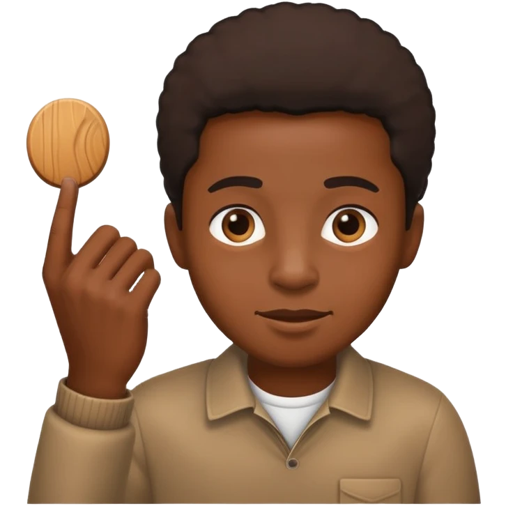 Black guy picking something  emoji