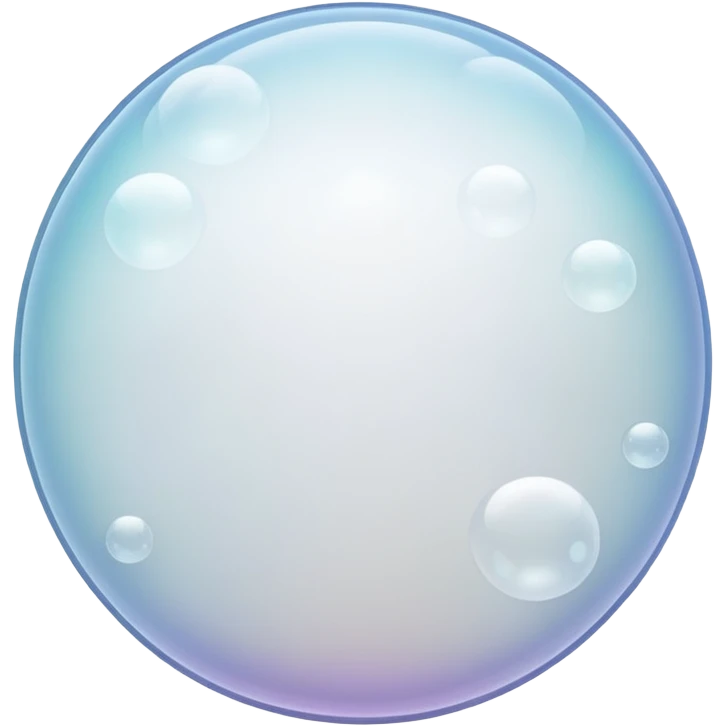 white bubbles emoji