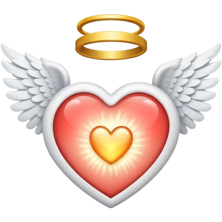 angel-themed heart emoji