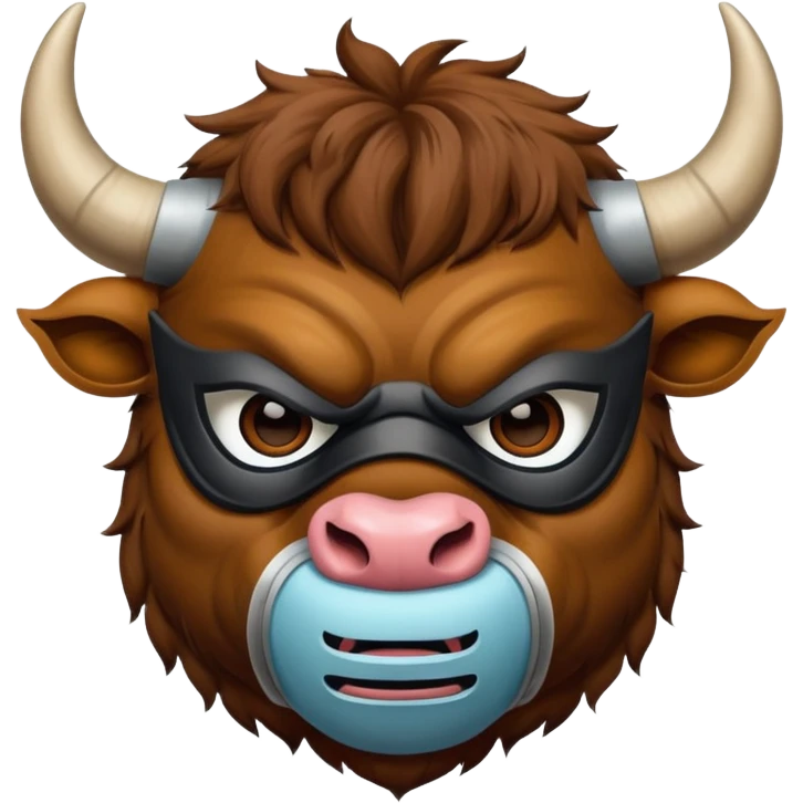 bull with mask  emoji