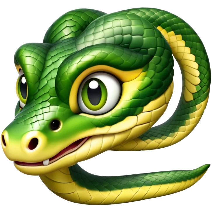 cute snake head emoji