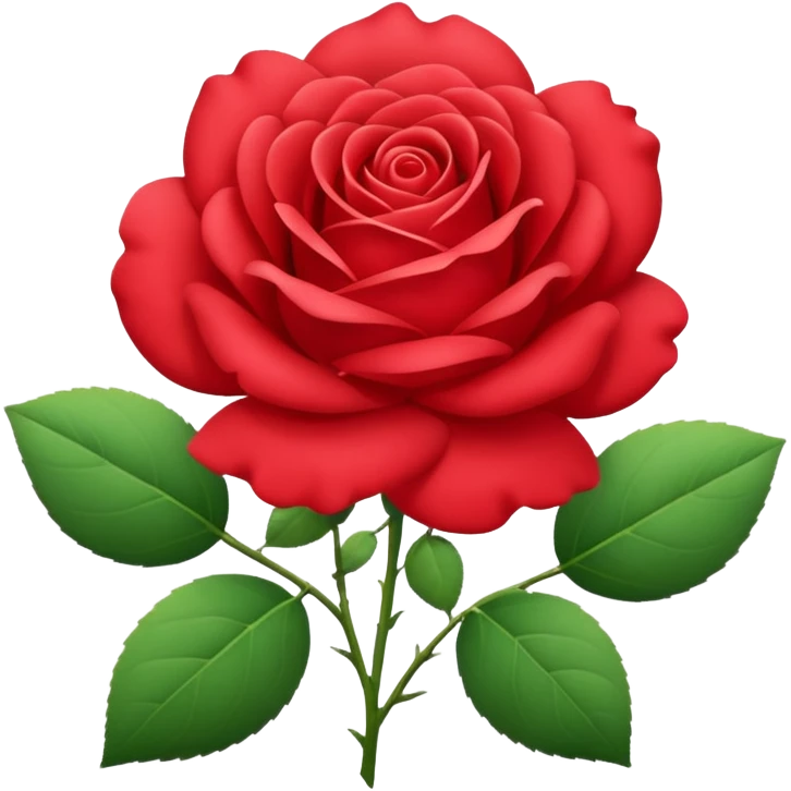 Une belle rose emoji