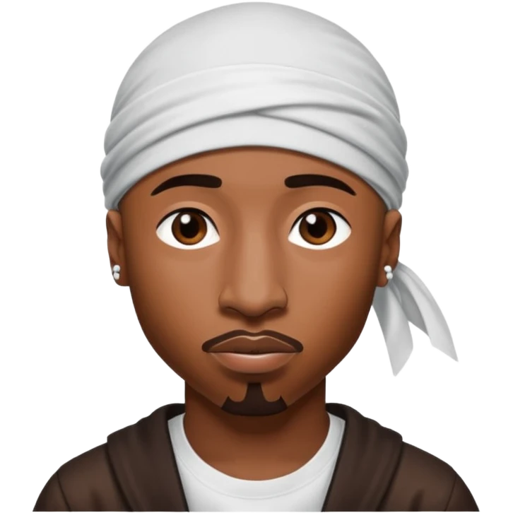 2Pac only face and durage emoji