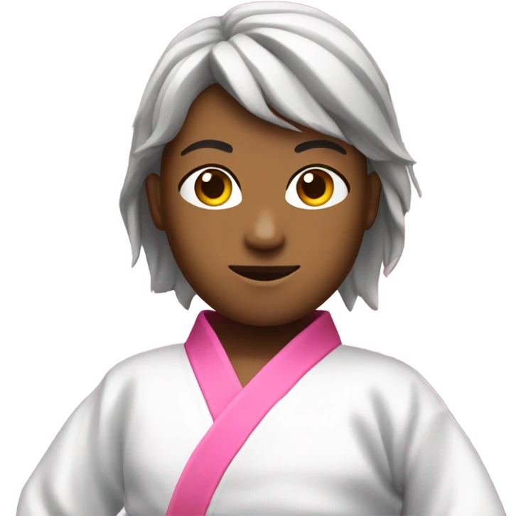Pink karate uniform  emoji