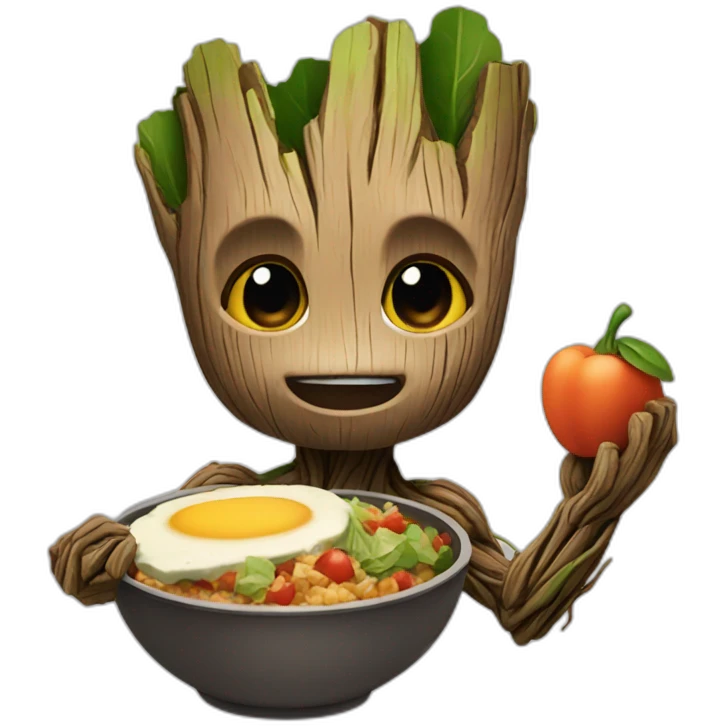 Groot lunch emoji