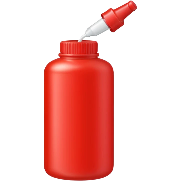 red glue bottle  emoji