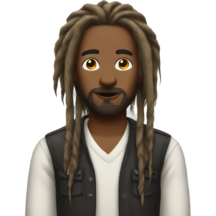 Nonchalant dreadhead  emoji