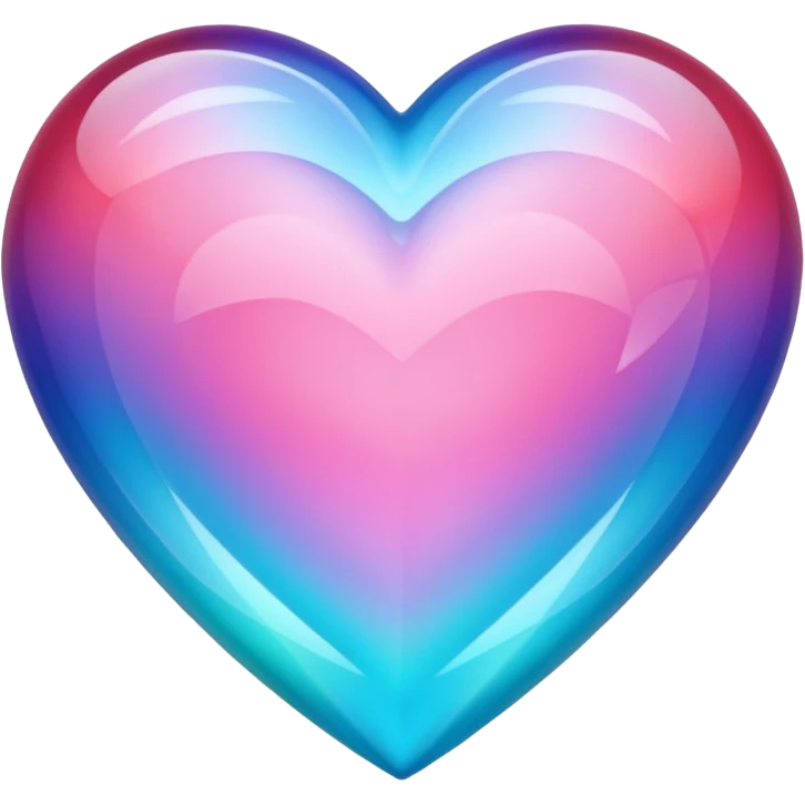 colorful crystal heart emoji