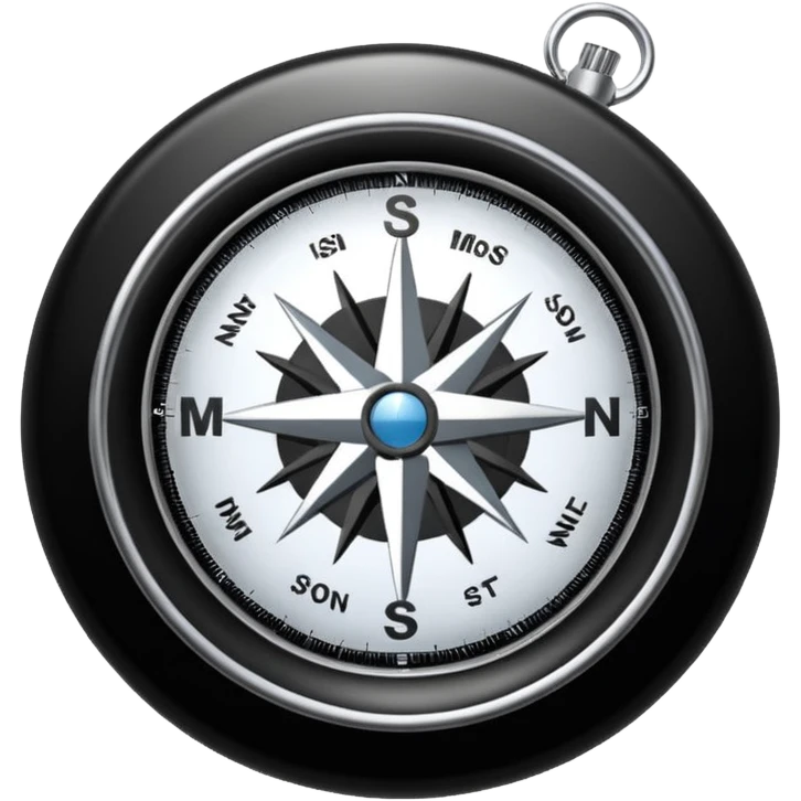 compass with 'mission' emoji