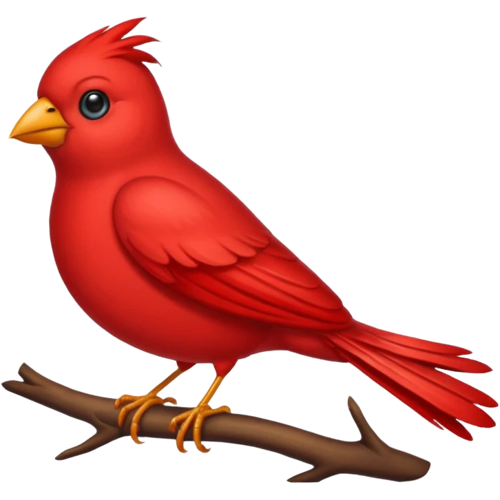 Red bird emoji