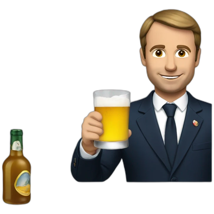 macron alcohol emoji