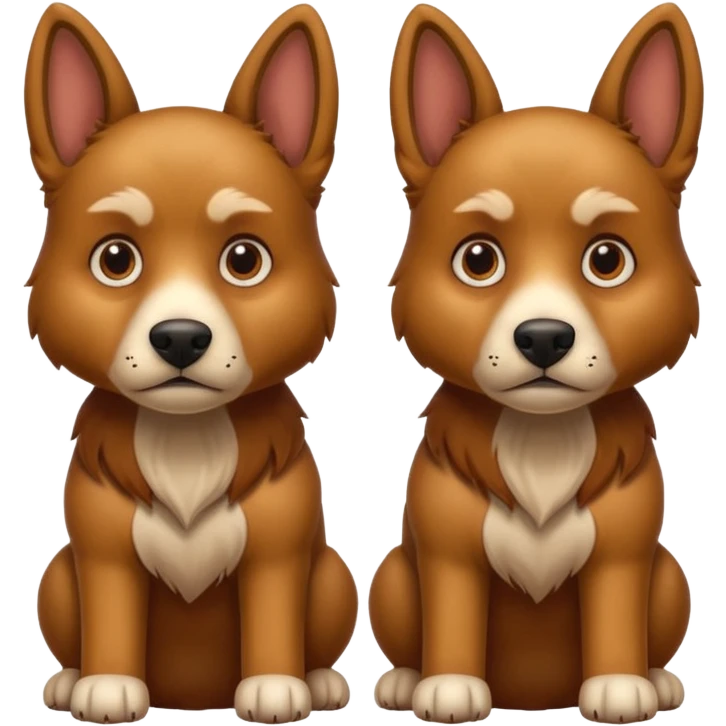Two headed dog emoji