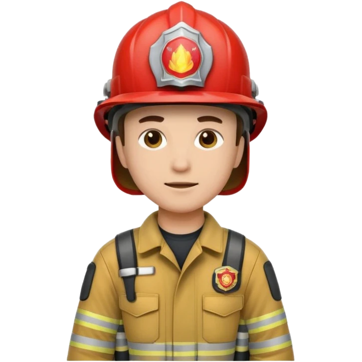 Firefighter wearing helmets emoji