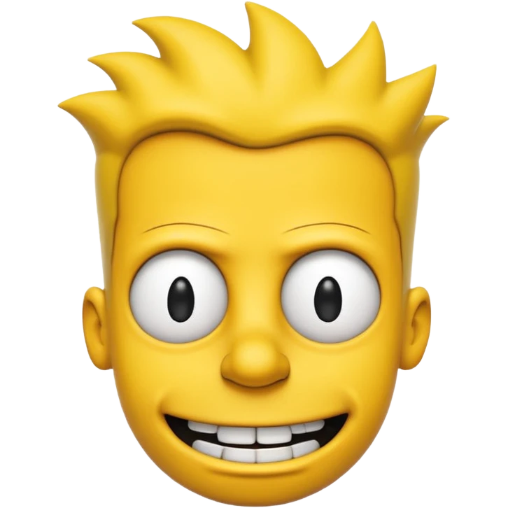 bart simpson With An 2D Style with none black except for the pupils emoji
