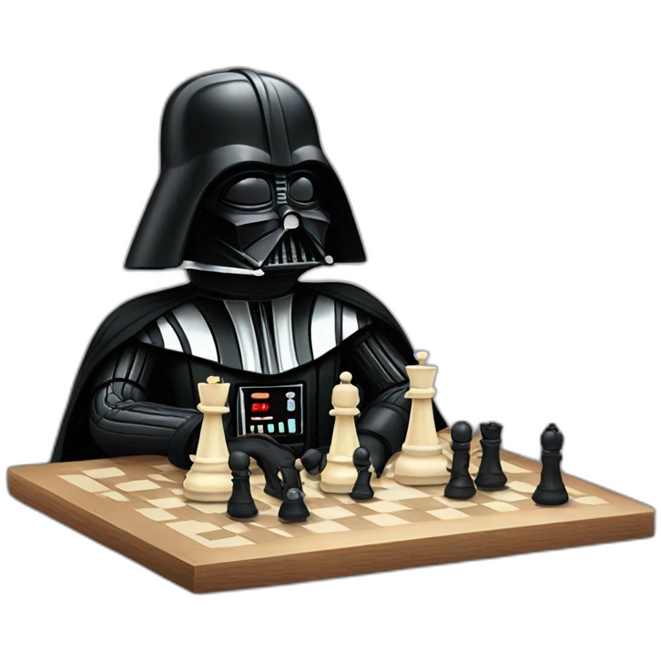 Darth vader play chess emoji