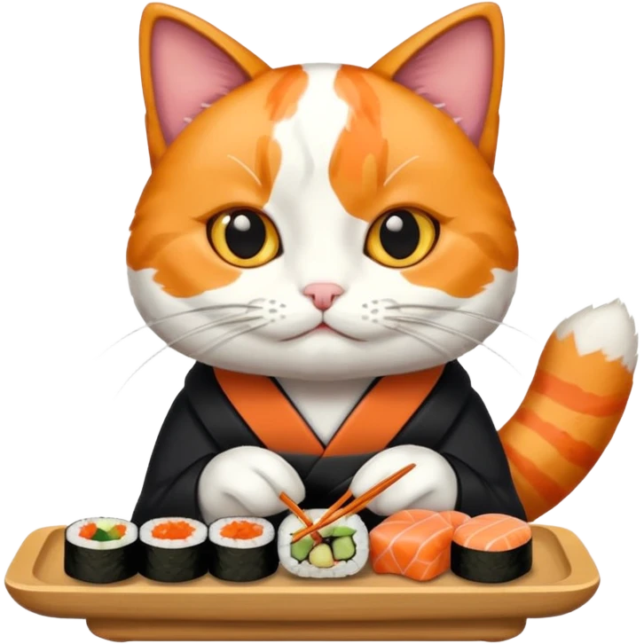 pands cat sushi emoji