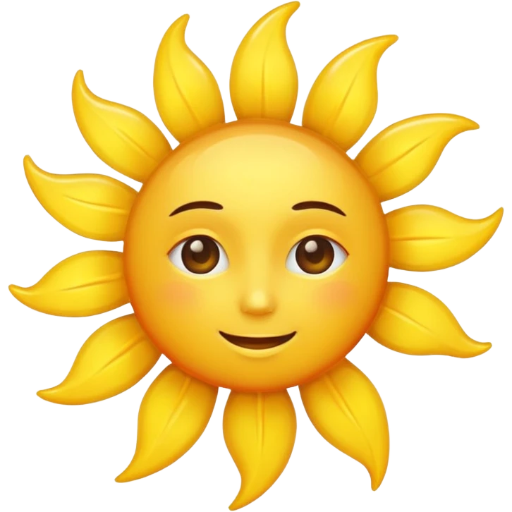 sun, witout any face emoji