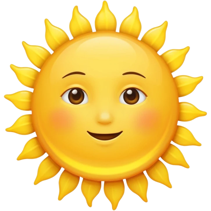 Sun in sky emoji